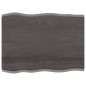 vidaXL Tablero mesa madera tratada borde vivo marrón 80x60x(2-4) cm vidaXL Tablero mesa madera tratada borde vivo marrón 80x60x(2-4) cm