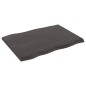 vidaXL Tablero mesa madera tratada borde vivo marrón 80x60x(2-4) cm vidaXL Tablero mesa madera tratada borde vivo marrón 80x60x(2-4) cm