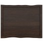 vidaXL Tablero mesa madera tratada borde vivo marrón 80x60x(2-4) cm vidaXL Tablero mesa madera tratada borde vivo marrón 80x60x(2-4) cm