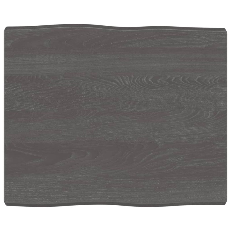 vidaXL Tablero mesa madera tratada borde vivo marrón 60x50x(2-4) cm vidaXL Tablero mesa madera tratada borde vivo marrón 60x50x(2-4) cm