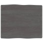 vidaXL Tablero mesa madera tratada borde vivo marrón 60x50x(2-4) cm vidaXL Tablero mesa madera tratada borde vivo marrón 60x50x(2-4) cm