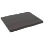vidaXL Tablero mesa madera tratada borde vivo marrón 60x50x(2-4) cm vidaXL Tablero mesa madera tratada borde vivo marrón 60x50x(2-4) cm
