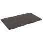 vidaXL Tablero mesa madera tratada roble borde vivo marrón 80x50x2 cm vidaXL Tablero mesa madera tratada roble borde vivo marrón 80x50x2 cm