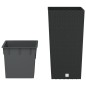 vidaXL Macetero con interior extraíble antracita 11/26,5 L ratán PP vidaXL Macetero con interior extraíble antracita 11/26,5 L ratán PP