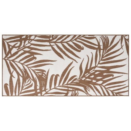 vidaXL Alfombra de exterior gris y blanca reversible 80x150 cm