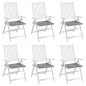 vidaXL Cojines de silla de jardín 6 uds tela Oxford gris 50x50x3 cm vidaXL Cojines de silla de jardín 6 uds tela Oxford gris 50x50x3 cm