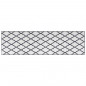 vidaXL Alfombra de exterior gris y blanca 80x250 cm