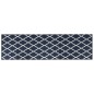 vidaXL Alfombra de exterior gris y blanca 80x250 cm