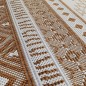 vidaXL Alfombra de exterior marrón y blanca reversible 80x250 cm vidaXL Alfombra de exterior marrón y blanca reversible 80x250 cm