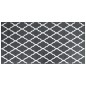 vidaXL Alfombra de exterior gris y blanca reversible 100x200 cm