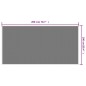 vidaXL Alfombra de exterior gris y blanca reversible 100x200 cm