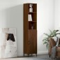vidaXL Aparador alto madera contrachapada roble marrón 34,5x34x180 cm vidaXL Aparador alto madera contrachapada roble marrón 34,5x34x180 cm