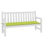 vidaXL Cojín de banco de jardín tela Oxford verde claro 150x50x3 cm