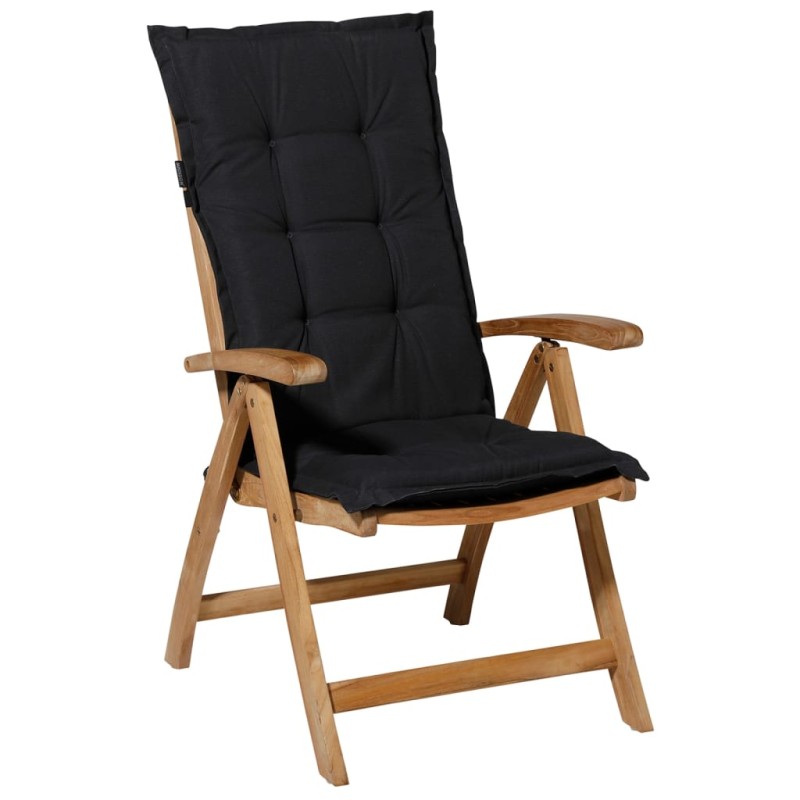 Madison Cojín de silla con respaldo Panama 123x50cm negro Madison Cojín de silla con respaldo Panama 123x50cm negro