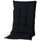 Madison Cojín de silla con respaldo Panama 123x50cm negro Madison Cojín de silla con respaldo Panama 123x50cm negro