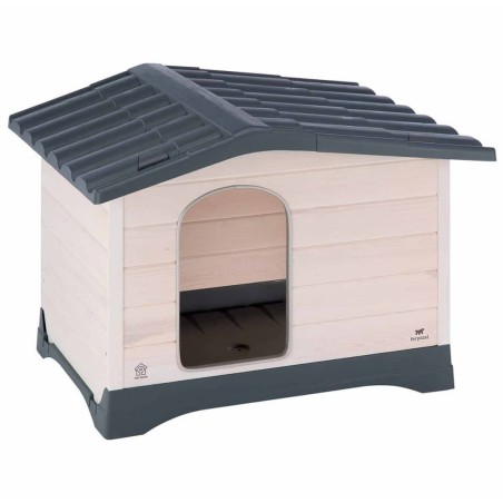 Ferplast Caseta para perros Lodge 70 gris 73x59x54,5 cm 87247099