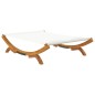 vidaXL Tumbona con dosel madera curvada gris antracita 165x188,5x46 cm vidaXL Tumbona con dosel madera curvada gris antracita 165x188,5x46 cm