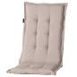 Madison Cojín para silla de respaldo alto Panama 123x50 cm beige claro