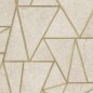 DUTCH WALLCOVERINGS Papel pintado triángulos beige y dorado DUTCH WALLCOVERINGS Papel pintado triángulos beige y dorado