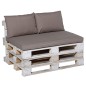 Madison Conjunto de cojines de palets Panama gris taupé Madison Conjunto de cojines de palets Panama gris taupé