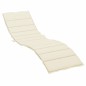 vidaXL Cojín de tumbona de tela Oxford crema 200x50x3 cm vidaXL Cojín de tumbona de tela Oxford crema 200x50x3 cm