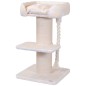 Quapas! Árbol rascador para gatos Ruffles crema 60x60x115 cm Quapas! Árbol rascador para gatos Ruffles crema 60x60x115 cm