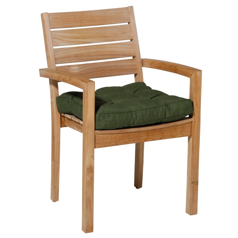 Madison Cojín para silla acolchado Panama verde 47x47 cm Madison Cojín para silla acolchado Panama verde 47x47 cm