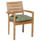 Madison Cojín para silla acolchado Panama verde salvia 47x47 cm Madison Cojín para silla acolchado Panama verde salvia 47x47 cm