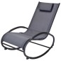 ProGarden Silla mecedora gris oscuro ProGarden Silla mecedora gris oscuro