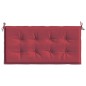 vidaXL Cojín de banco de jardín tela Oxford rojo tinto 100x50x3 cm vidaXL Cojín de banco de jardín tela Oxford rojo tinto 100x50x3 cm