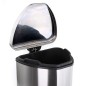 EKO Cubo de pedal Grace 35 L plateado mate EKO Cubo de pedal Grace 35 L plateado mate