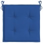 vidaXL Cojines de silla de jardín 4 uds tela Oxford azul 50x50x3 cm