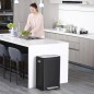 EKO Cubo de basura con pedal X-Cube 45 L negro EKO Cubo de basura con pedal X-Cube 45 L negro