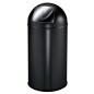 EKO Cubo de basura con tapa de empuje push 40 L negro mate EKO Cubo de basura con tapa de empuje push 40 L negro mate