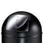 EKO Cubo de basura con tapa de empuje push 40 L negro mate EKO Cubo de basura con tapa de empuje push 40 L negro mate