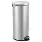 EKO Cubo de basura de pedal Serene 30 L plateado mate EKO Cubo de basura de pedal Serene 30 L plateado mate