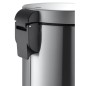 EKO Cubo de basura de pedal Serene 30 L plateado mate EKO Cubo de basura de pedal Serene 30 L plateado mate