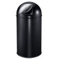 EKO Cubo de basura con tapa a presión 40 L negro EKO Cubo de basura con tapa a presión 40 L negro