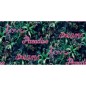 Good Vibes Papel de pared Neon Letter with Plants verde y rosa Good Vibes Papel de pared Neon Letter with Plants verde y rosa