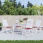 vidaXL Cojines silla de jardín 4 uds tela Oxford rojo tinto 50x50x3 cm