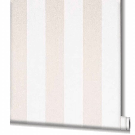 Noordwand Papel de pared Topchic Stripes beige y blanco