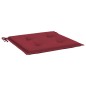 vidaXL Cojines silla de jardín 4 uds tela Oxford rojo tinto 50x50x3 cm