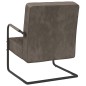 vidaXL Silla voladiza de terciopelo gris claro vidaXL Silla voladiza de terciopelo gris claro