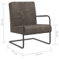 vidaXL Silla voladiza de terciopelo gris claro vidaXL Silla voladiza de terciopelo gris claro