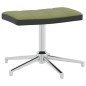 vidaXL Silla de relajación con reposapiés terciopelo y PVC verde claro vidaXL Silla de relajación con reposapiés terciopelo y PVC verde claro