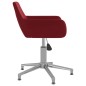 vidaXL Silla de comedor giratoria de terciopelo vino tinto vidaXL Silla de comedor giratoria de terciopelo vino tinto