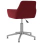 vidaXL Silla de comedor giratoria de terciopelo vino tinto vidaXL Silla de comedor giratoria de terciopelo vino tinto