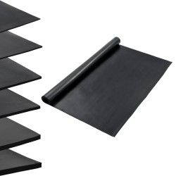 vidaXL Alfombrilla de goma antideslizante lisa 1,2x2 m 1 mm