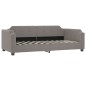 vidaXL Sofá cama con colchón tela gris taupe 100x200 cm