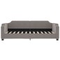 vidaXL Sofá cama con colchón tela gris taupe 100x200 cm